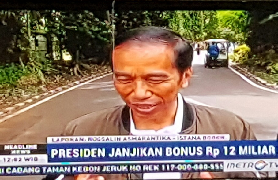 Jokowi Janjikan Bonus Juara Rp 12 Milyar untuk Timnas