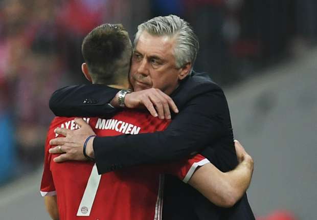 Ribery Sebut Ancelotti ‘Great Kisser’